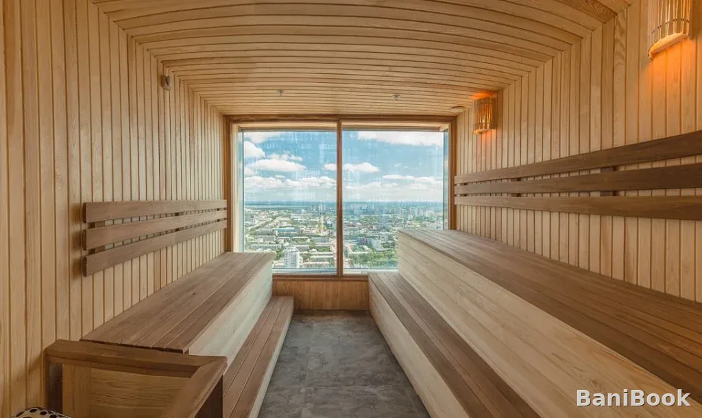 Баня на дровах Sky infinity pool