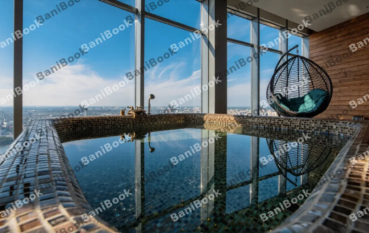 Баня на дровах Sky infinity pool