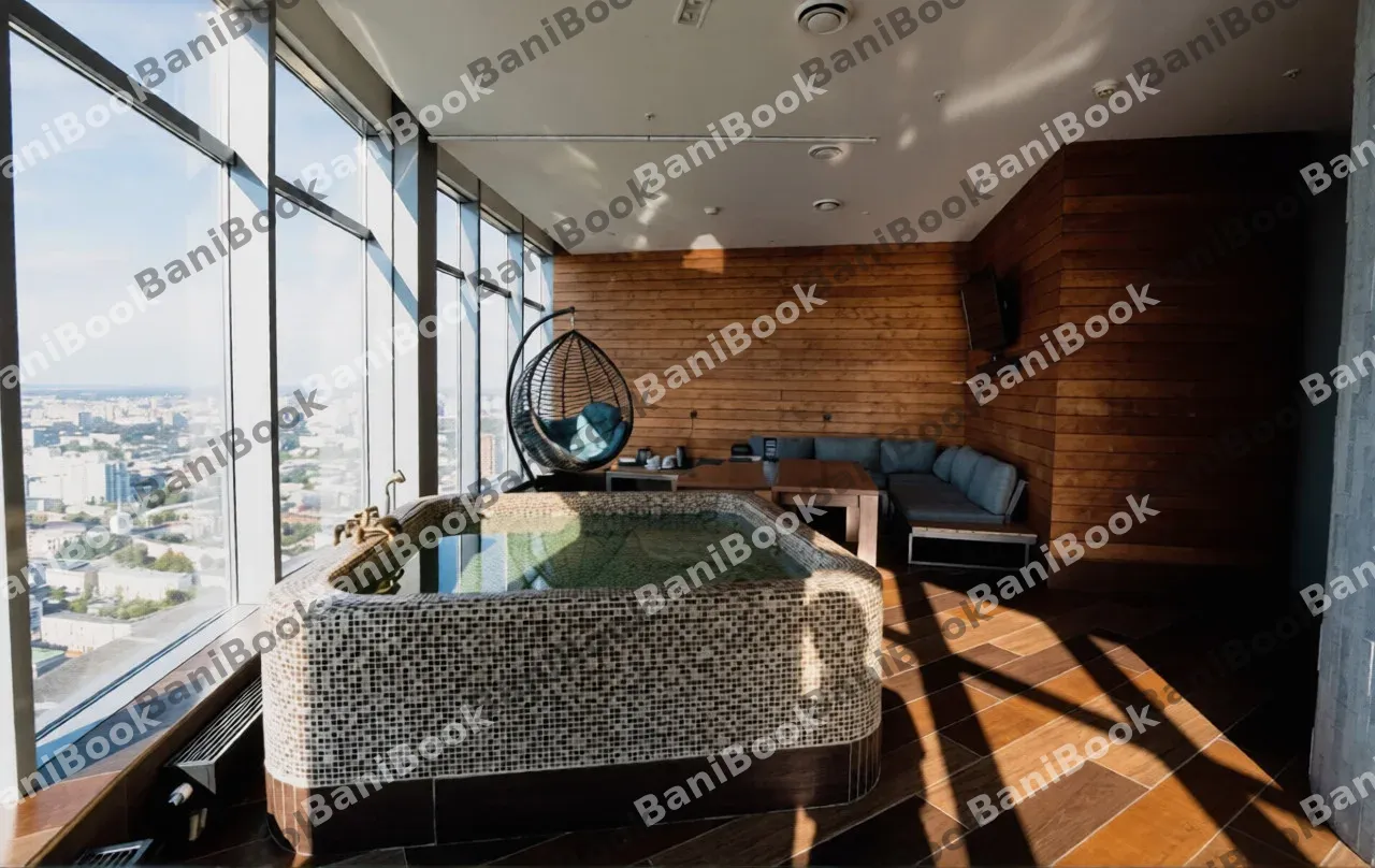 Баня на дровах Sky infinity pool