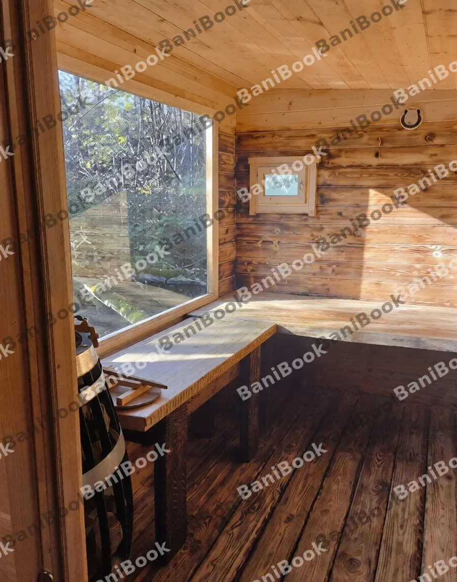 Баня на дровах Русский лес