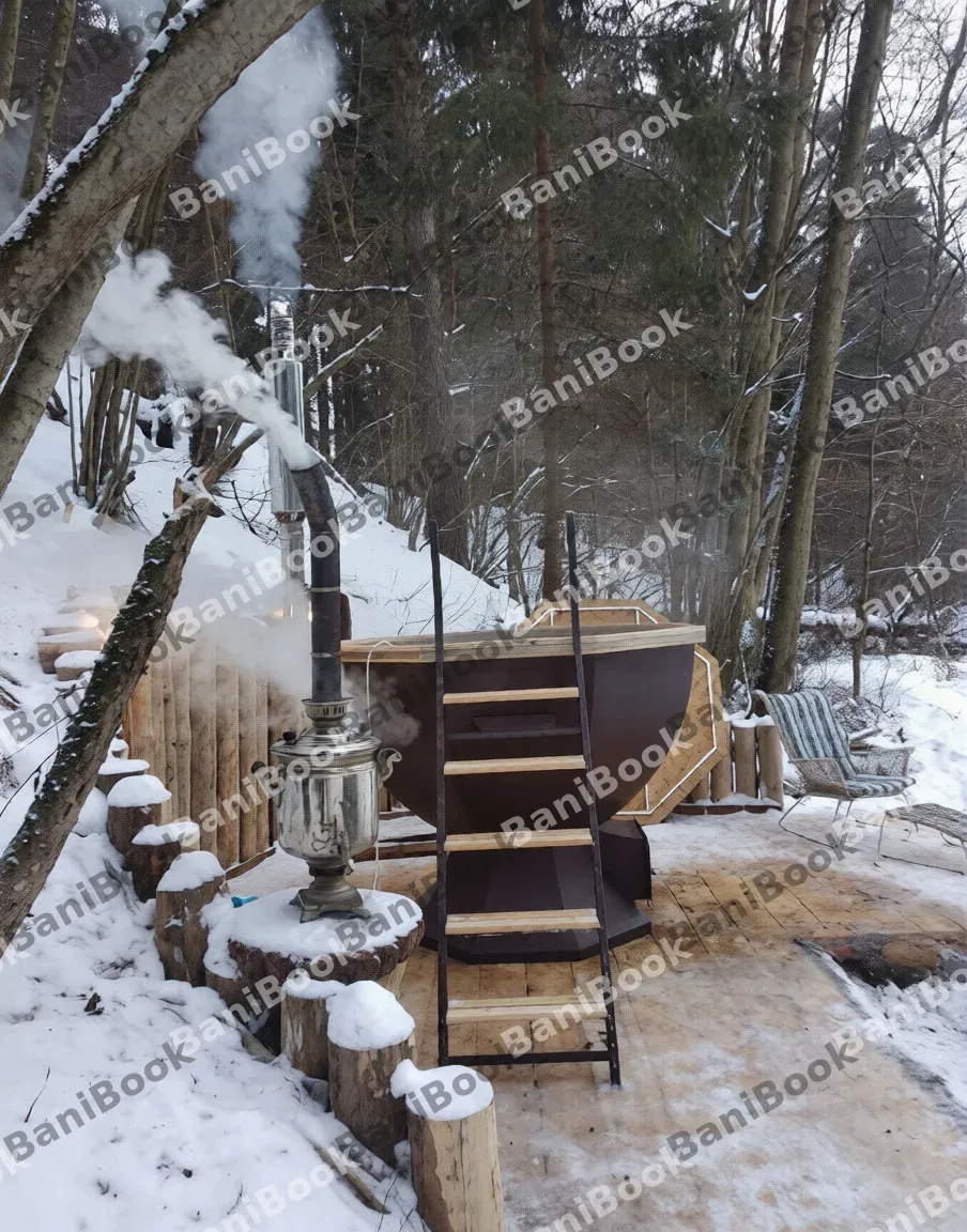 Баня на дровах Русский лес