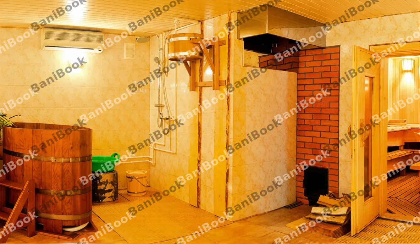 Русская баня на дровах в Спортинг клубе Москва